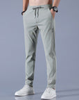Primadon Herren Sportbekleidung Grün / M Leon | atmungsaktive Jogginghose für Herren slim tapered