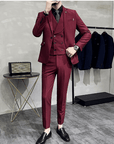 Primadon Herrenanzüge André | Eleganter 3-Teiliges Anzug Set für Herren Hochzeit