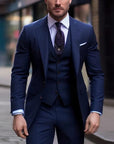 Primadon Herrenanzüge Blau / S Adrian | Eleganter Hochzeitsanzug Herren klassisch dreiteilig