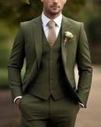Primadon Herrenanzüge Dunkelgrün / S Adrian | Eleganter Hochzeitsanzug Herren klassisch dreiteilig