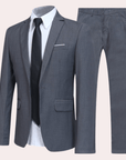 Primadon Herrenanzüge Grau / S Lucas | Eleganter Slim Fit Anzug für Herren Hochzeit