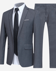 Primadon Herrenanzüge Grau / S Philipp | Eleganter Slim-Fit Anzug für Herren Hochzeit