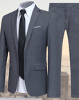 Primadon Herrenanzüge Grau / XS Tyler | Moderner Anzug für Herren Business Slim Fit