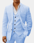 Primadon Herrenanzüge Himmelblau / S Lorenz | Eleganter Anzug für Herren Slim Fit Sommer