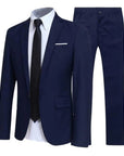 Primadon Herrenanzüge Marine / 2XS Tino | atmungsaktiver Hochzeitsanzug für Herren slim fit