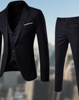 Primadon Herrenanzüge Schwarz / S Timon | Eleganter Business Anzug für Herren