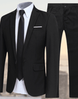 Primadon Herrenanzüge Schwarz / XS Tyler | Moderner Anzug für Herren Business Slim Fit