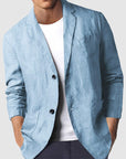 Primadon Herrenblazer Hellblau / S Max | Atmungsaktiver Mischblazer für Herren Sommer