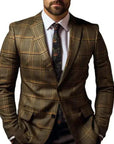 Primadon Herrenblazer Stefan | Eleganter Blazer für Herren mit Diamantmuster