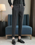 Primadon Herrenhosen 27 / Dunkelgrau Mika | elegante Slim-Fit-Hose für Herren Herbst