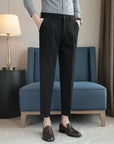 Primadon Herrenhosen 27 / Schwarz Mika | elegante Slim-Fit-Hose für Herren Herbst