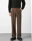 Primadon Herrenhosen Braun / S Oussyu | elegante Herrenhose für Herren Regular Fit