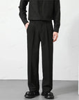 Primadon Herrenhosen Schwarz / S Oussyu | elegante Herrenhose für Herren Regular Fit