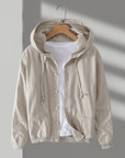 Primadon Herrenjacken Hagen | Lässige Ramie-Jacke für Herren mit Kapuze