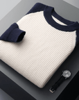 Primadon Herrenpullover Alexander| Lässiger Wollpullover für Herren Winter