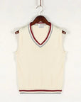 Primadon Herrenpullover Beige / XS Rondo | klassische Strickweste für Herren ärmellos