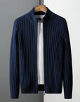 Primadon Herrenpullover Blau / XS Nik | Atmungsaktiver Zip Hoodie für Herren Slim Fit
