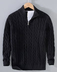 Primadon Herrenpullover Schwarz / XS Julian | Lässiger Baumwollpullover für Herren langarm