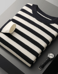 Primadon Herrenpullover Schwarz / XS Marcel | Eleganter Merino Pullover für Herren Winter