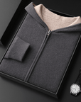 Primadon Hoodies Dunkelgrau / S Atlas | Eleganter Cashmere-Woll-Hoodie für Herren