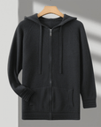 Primadon Hoodies Dunkelgrau / XS Alder | Atmungsaktiver Zip-Hoodie für Herren Merino