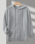 Primadon Hoodies Grau / XS Alder | Atmungsaktiver Zip-Hoodie für Herren Merino