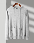 Primadon Hoodies Grau / XS Stefano | Atmungsaktiver Herren Hoodie aus Merinowolle warm