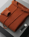 Primadon Hoodies Sonnenuntergang / XS Stefano | Atmungsaktiver Herren Hoodie aus Merinowolle warm