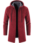Primadon Hoodies & Sweatshirts Karmesinrot / S Emil | Bequemer Kapuzenpullover für Herren Fleece