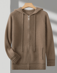 Primadon Hoodies Tan / XS Alder | Atmungsaktiver Zip-Hoodie für Herren Merino