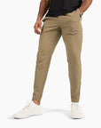 Primadon Hosen Khaki / XS Oskar | Elegante Anzughose Herren flexibel aus Stretchstoff