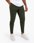 Primadon Hosen Oliven / XS Oskar | Elegante Anzughose Herren flexibel aus Stretchstoff