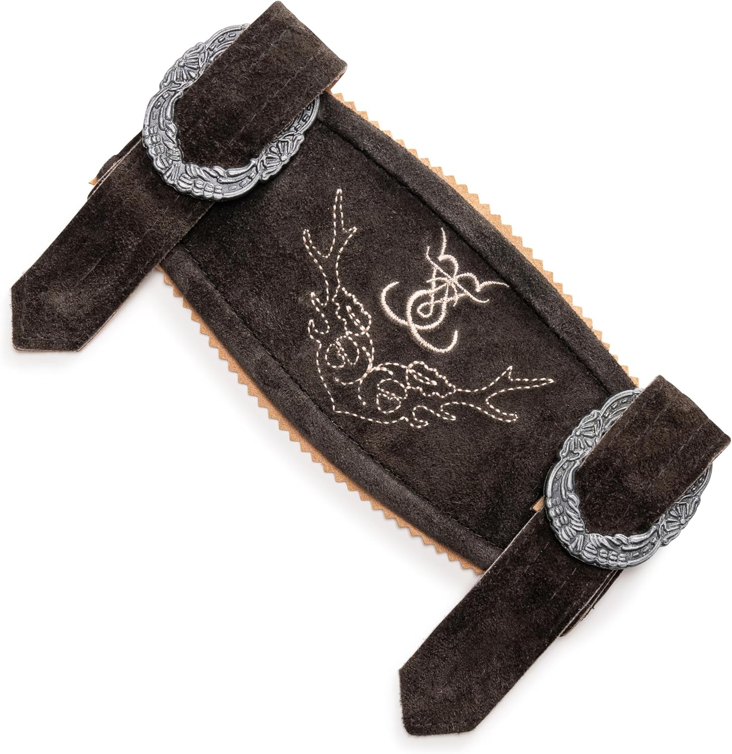 Primadon Hosenträger Default Anton | Elegante Hosenträger aus Leder für Herren Trachten