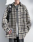 Primadon Jacken Andreas | Elegante Houndstooth-Jacke für Herren Winter