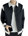 Primadon Jacken Schwarz / S Alessandro | Modische Patchworkjacke für Herren leicht