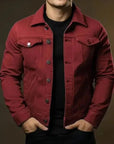 Primadon Jeansjacken Bordeaux / XS Noah | Robuste Jeansjacke für Herren Schwarz aus Baumwolle