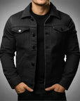 Primadon Jeansjacken Schwarz / XS Noah | Robuste Jeansjacke für Herren Schwarz aus Baumwolle