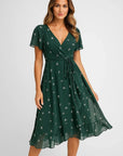 Primadon Kleider für Frauen Grün / XS Noemi elegantes Wickelkleid für Damen atmungsaktiv