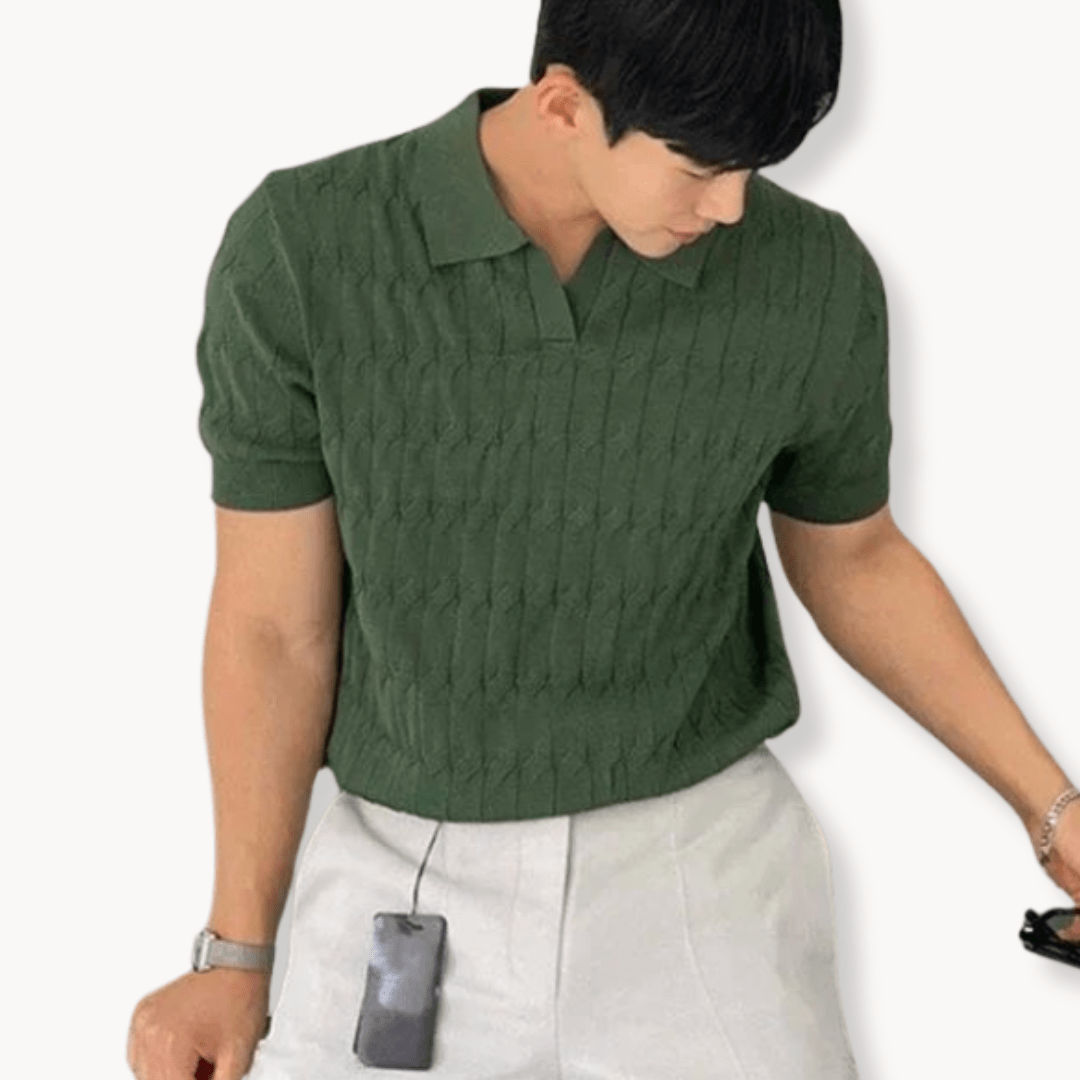 Primadon Poloshirts Grün / S Moritz atmungsaktives Polo-Shirt für Herren Polyester