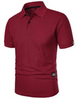 Primadon Poloshirts Rot / S Santiago atmungsaktives Polo-Shirt für Herren Sommer