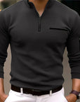 Primadon Poloshirts Schwarz / XS Ben | Elegantes Sport-Poloshirt für Herren langarm