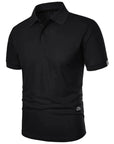 Primadon Poloshirts Schwarz / XXL Santiago atmungsaktives Polo-Shirt für Herren Sommer