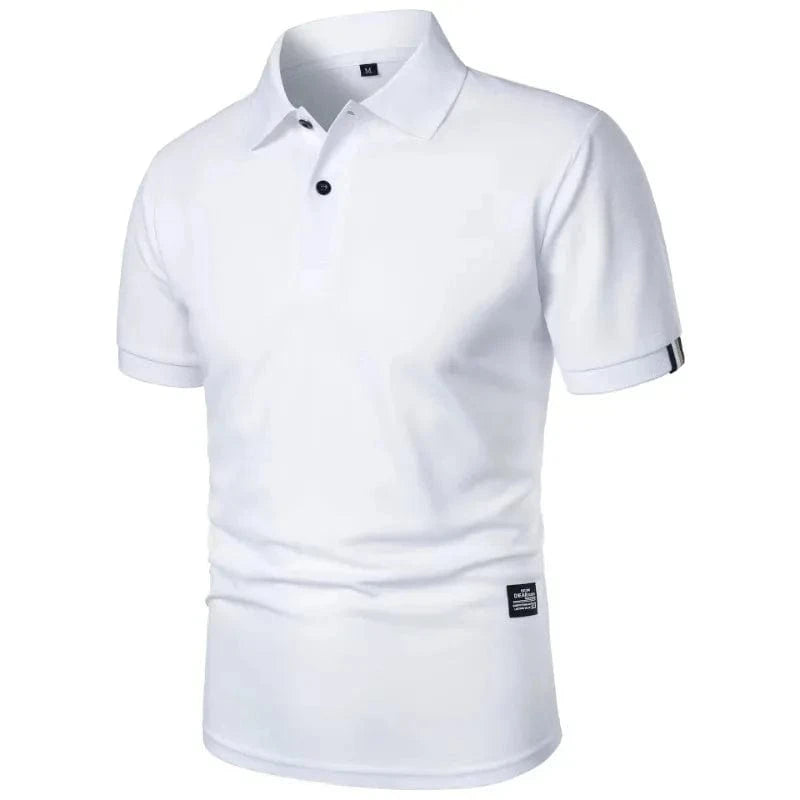 Primadon Poloshirts Weiß / M Silvan atmungsaktives Polohemd für Herren regular fit
