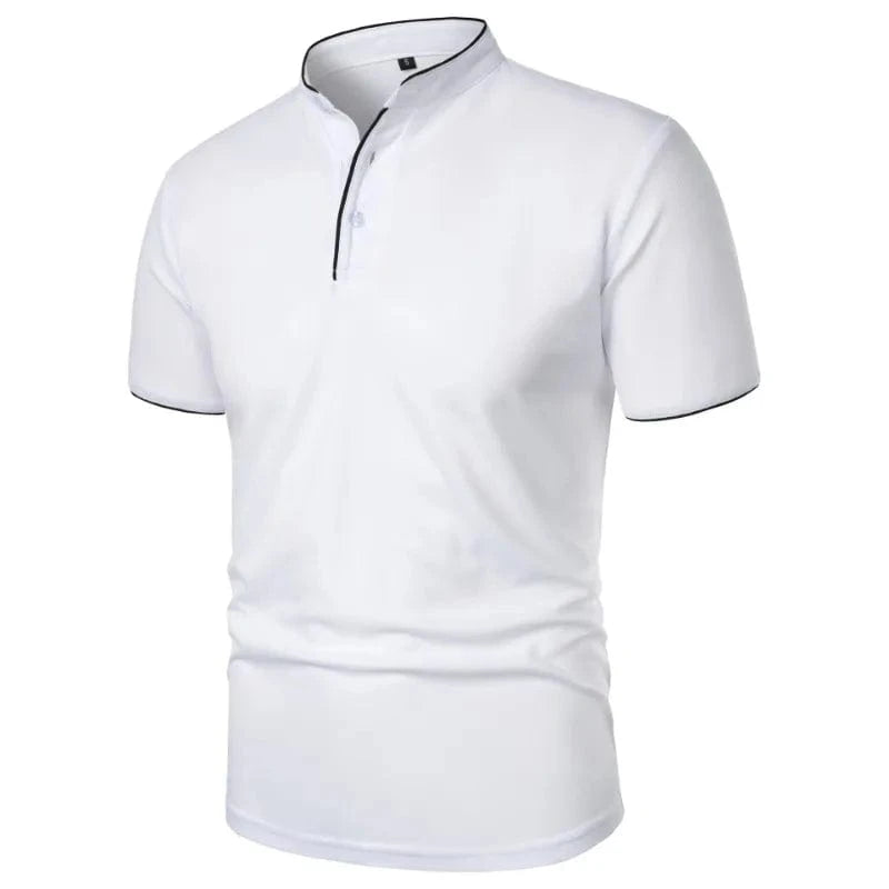 Primadon Poloshirts Weiß / S Sano lockeres Polohemd für Herren atmungsaktiv Sommer