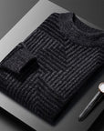 Primadon Pullover Dieter | Eleganter Herrenpullover aus Wollmix für Herbst