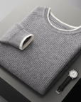 Primadon Pullover Grau / XS Carl | Eleganter Wollpullover für Damen warm