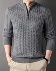 Primadon Pullover Grau / XS Heiko | Eleganter Kaschmir Pullover für Herren langarm