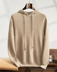 Primadon Pullover & Hoodies Beige / XS Aurelio | Eleganter Herren Hoodie aus Cashmere leicht