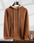 Primadon Pullover & Hoodies Braun / XS Hannes | Eleganter Cashmere-Merino-Hoodie für Herren