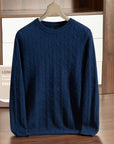 Primadon Pullover Marineblau / XS Marco | Eleganter Herrenpullover aus Baumwolle für Winter